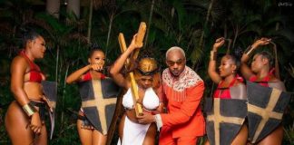 Pretty Mike storms Funnybone’s wedding ceremony with semi-nude ladies depicting story of ‘Jesus’ carrying the cross to Golgotha