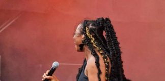 Yemi Alade Writes As She Performs For The First Time Without Make-up Or Costume
