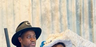 Yoruba Actor, Lateef Adedimeji Dresses Wife Up Like A Queen (Photos)