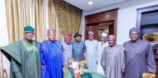 Tinubu, Shettima, APC Governors Meet With Jonathan In Abuja