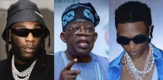 Tinubu Hails Burna Boy, Wizkid, Davido