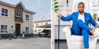 Obi Cubana, Adesua, Others React As Alex Ekubo Unveils Mansion