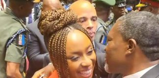 CELEBRITY: Kanayo Kanayo beams with joy as he finally meets Chimamanda Adichie