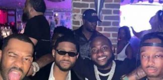 Davido Goes Hangs Out With American Singer, Usher; Call Him ‘Mentor’