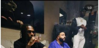 “Odogwu for a Reason”: DJ Khaled Hosts Burna Boy Inside His Mansion