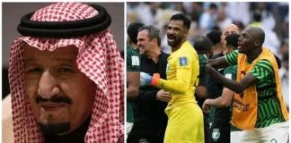 VICTORY: Saudi Arabia’s King Salman announces public holiday for tomorrow after their win against Argentina at the World Cup