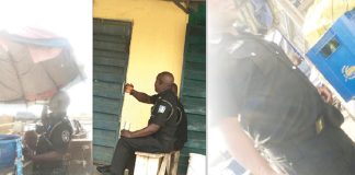 Ajiwe Policemen in Ajah Pictured Drinking Alcohol On Duty