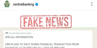 CBN Denies Plans To Shut Down Financial Transactions Ahead Of Election