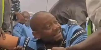 Passenger Dragged Off Plane For Saying ‘Tinubu Cannot Be Sworn In’ (Video)
