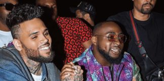 Matching tattoos of Davido and Chris Brown leave netizens curious