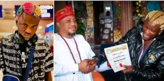 Portable Receives Medal, Certificate Of Recognition