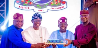 ‘Glad To See Ambode’ — Tinubu Says As Ex-Lagos Gov. Returns After Abstinence From Political Activities