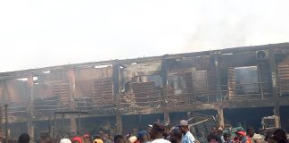 Fire Guts Anambra Building