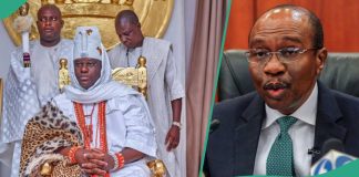 Ooni of Ife visits Emefiele in Kuje Prison