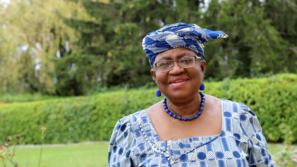FILE PHOTO: Okonjo-Iweala poses outside a Nigerian diplomatic residence in Chambesy - The Naijassador