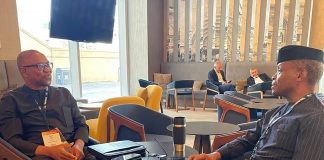 US Election: Osinbajo, Peter Obi link up at Democratic convention in Chicago