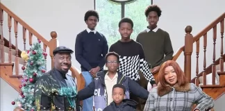 ‘We will serve the Lord,’ Obi Cubana vows to God as he shares Christmas family picture