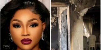 SO SAD: Mercy Aigbe devastated as fire razes her home
