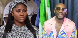 ‘Hon Natasha Osawaru nee Idibia’ – Reactions as 2baba’s fiancée introduces herself