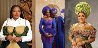 Funke Akindele joins Iyabo Ojo to celebrate Priscilla’s wedding