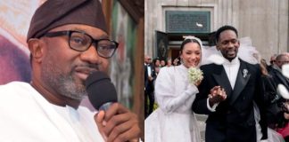 When we had Temi, I was busy looking for money – Otedola’s emotional speech at daughter’s wedding