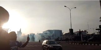 Police disperse #ReleaseNnamdiKanuNow protesters after regrouping in Abuja